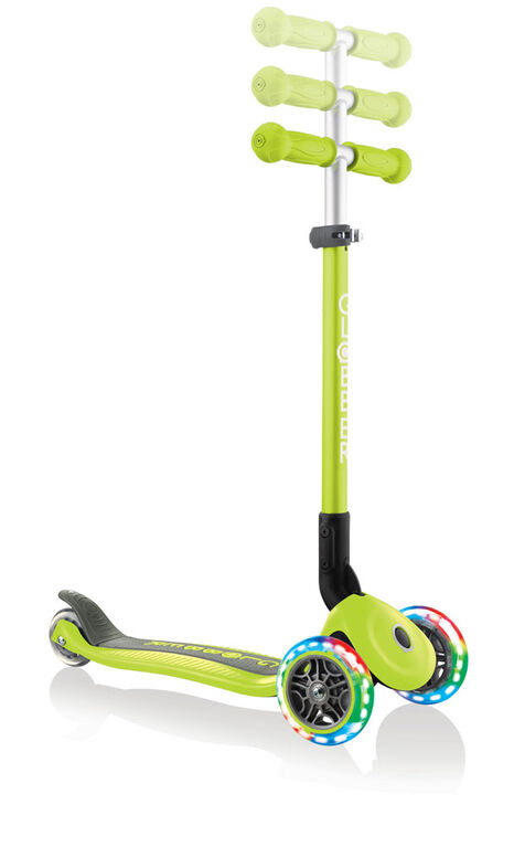 Primo Foldable Light-Up Scooter - Lime Green