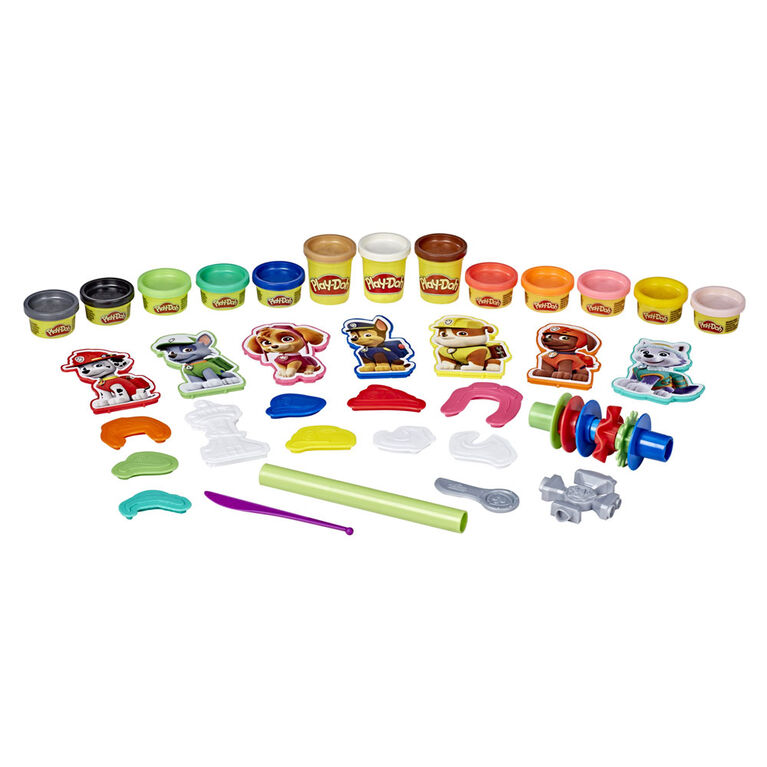Play-Doh, Héros de la Pat' Patrouille, avec 13 couleurs de pâte Play-Doh atoxique