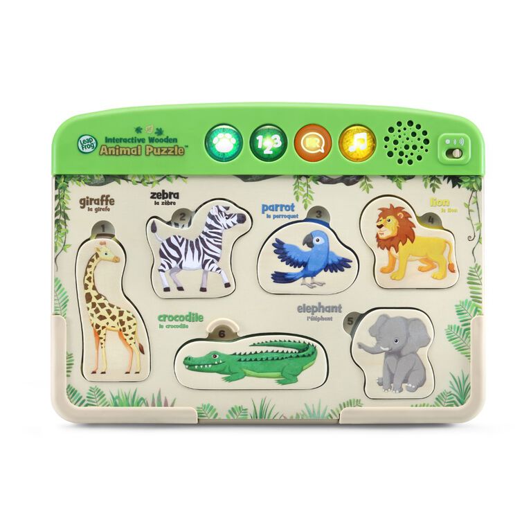LeapFrog Interactive Wooden Animal Puzzle - English Edition