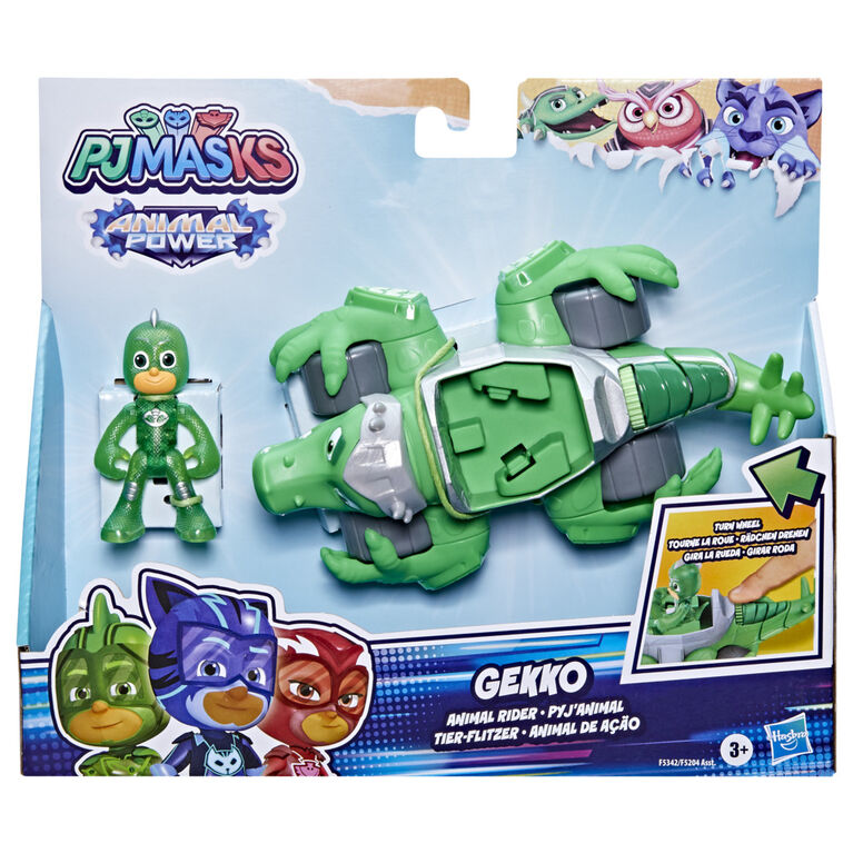 PJ Masks Animal Power Catboy Animal Rider Deluxe Vehicle Preschool Toy, Cat Stripe King Toy with Catboy Action Figure - English Edition
