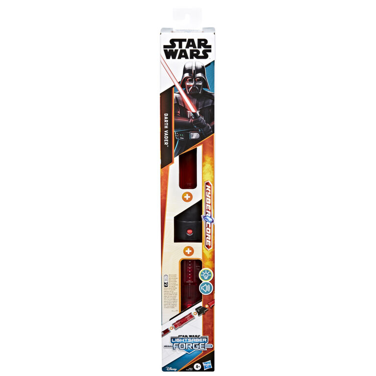Star Wars Lightsaber Forge Kyber Core Darth Vader, Red Customizable Electronic Lightsaber