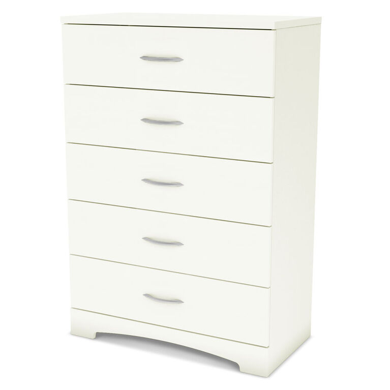 Step One 5 Drawer Chest Dresser Pure White Toys R Us Canada