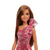 Barbie Doll, Wearing Shimmery Pink Dress, Silvery Shoes & Silvery Bracelet