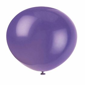 12" Latex Balloons, 10 pieces - Amethyst Purple