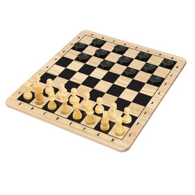 Ideal Games - Classic Wood Chess & Checkers
