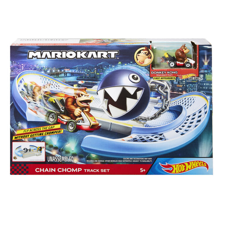 Hot Wheels Mariokart Chain Chomp Track Set
