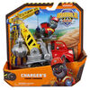 Rubble & Crew, Charger's Crane Grabber Toy Truck with Movable Parts and a Collectible Action Figure