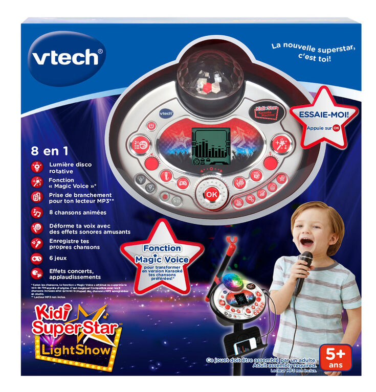 VTech Kidi Star Karaoke Machine (Black) - French Edition
