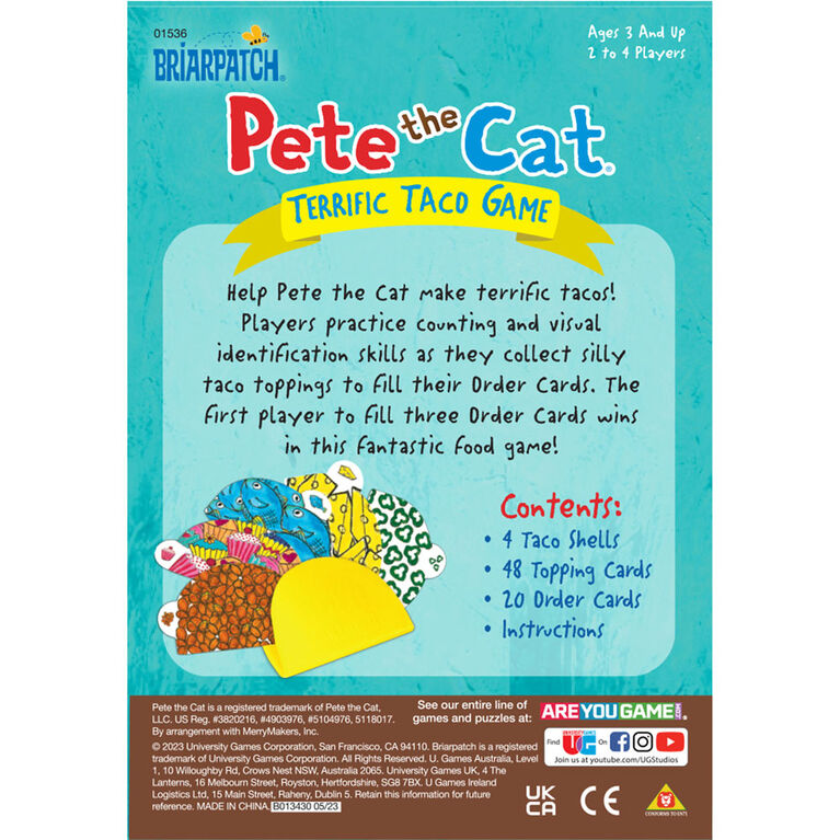 Pete The Cat Terrific Taco Game - English Edition