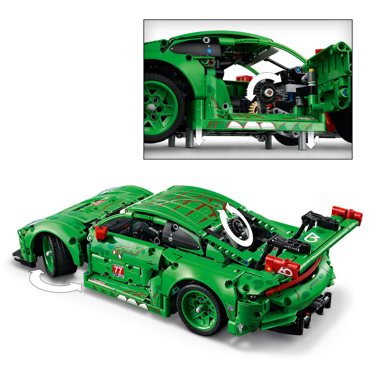 LEGO Technic Porsche 911 GT3 R REXY AO Racing Car Building Toy for Kids, Ages 11+ - 42224