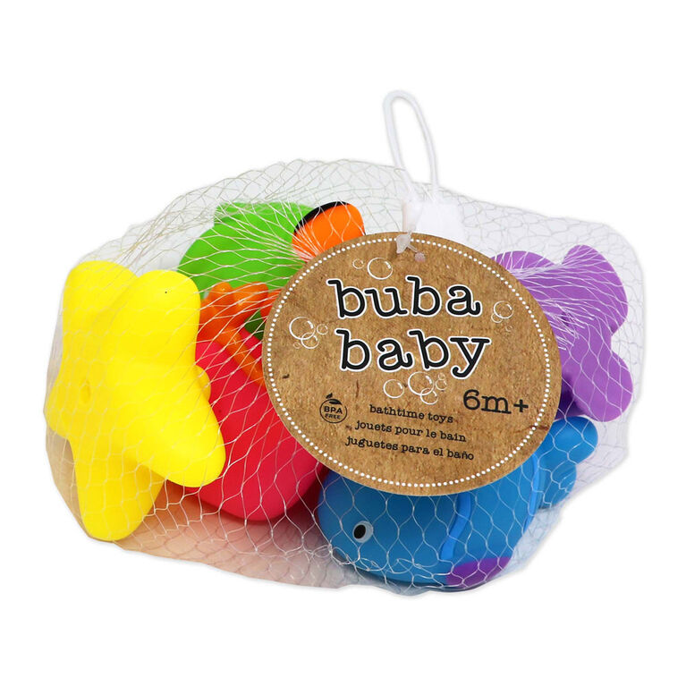 Buba Baby 6 Pack Bath Toys: Assorted Fish