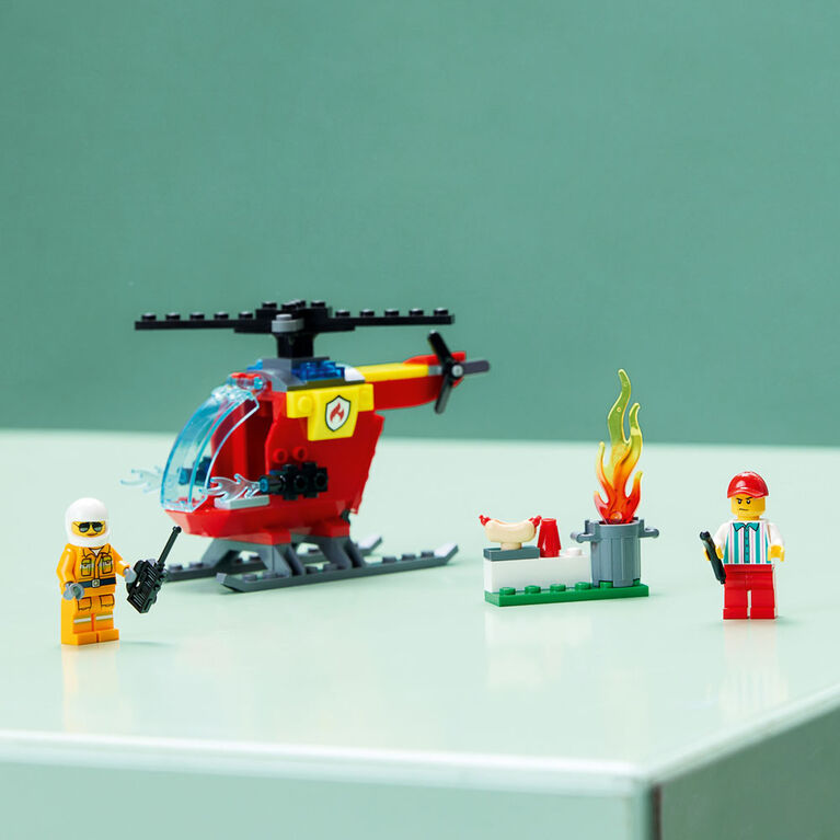 LEGO City L'Hélicoptère de pompier 60318 Ensemble de construction (53 pièces)