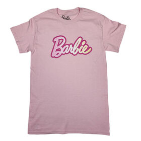 Adult Barbie Short Sleeve Tee - Light Pink - L