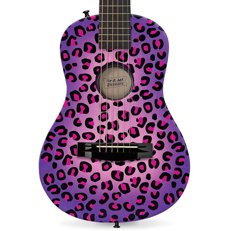 Guitare acoustique sur mesure Discovery de First Act - Guépard violet.