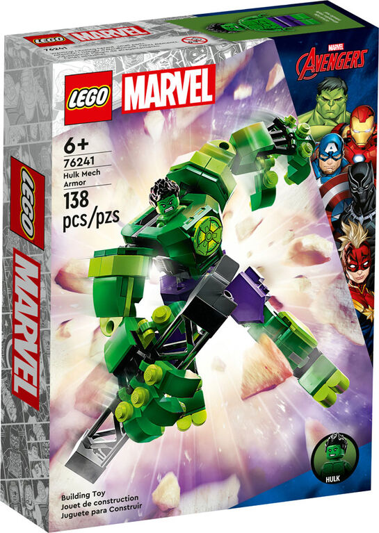 LEGO Marvel Hulk Mech Armor 76241 Building Toy Set (138 Pieces)