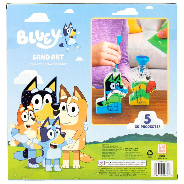 Bluey Sand Art Creations - English Edition