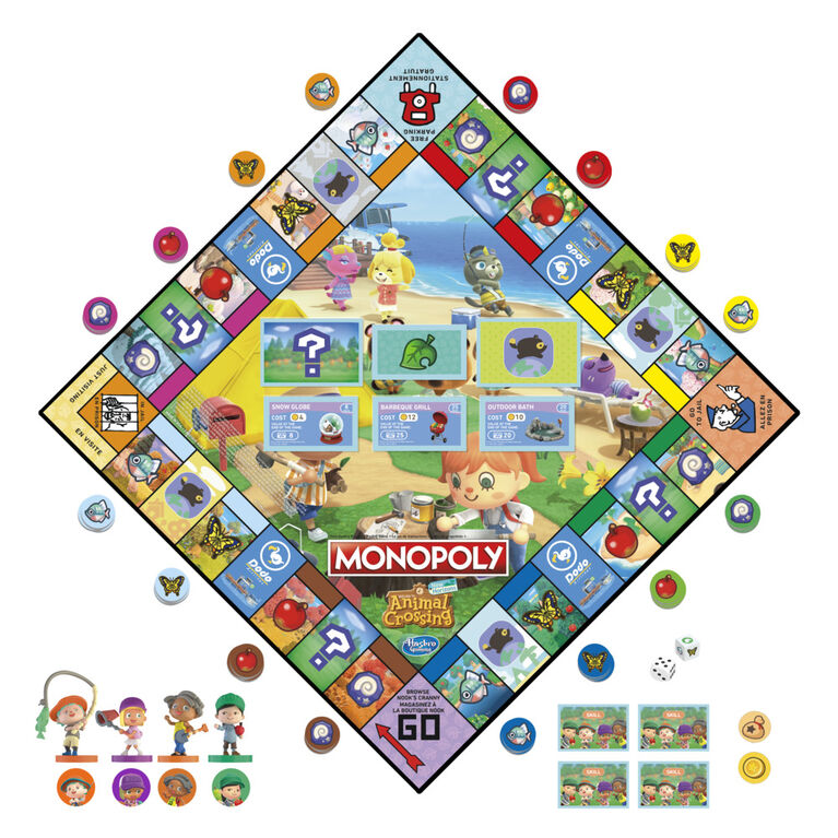 Monopoly édition Animal Crossing New Horizons, plateau