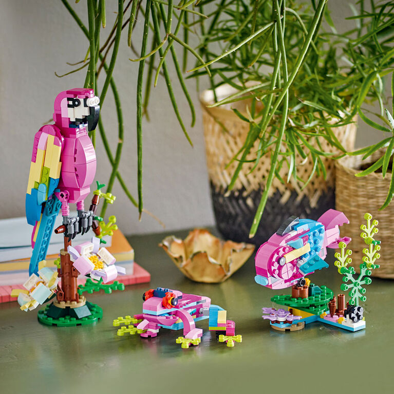 LEGO - Le perroquet exotique rose - Assemblage et construction - JEUX,  JOUETS -  - Livres + cadeaux + jeux