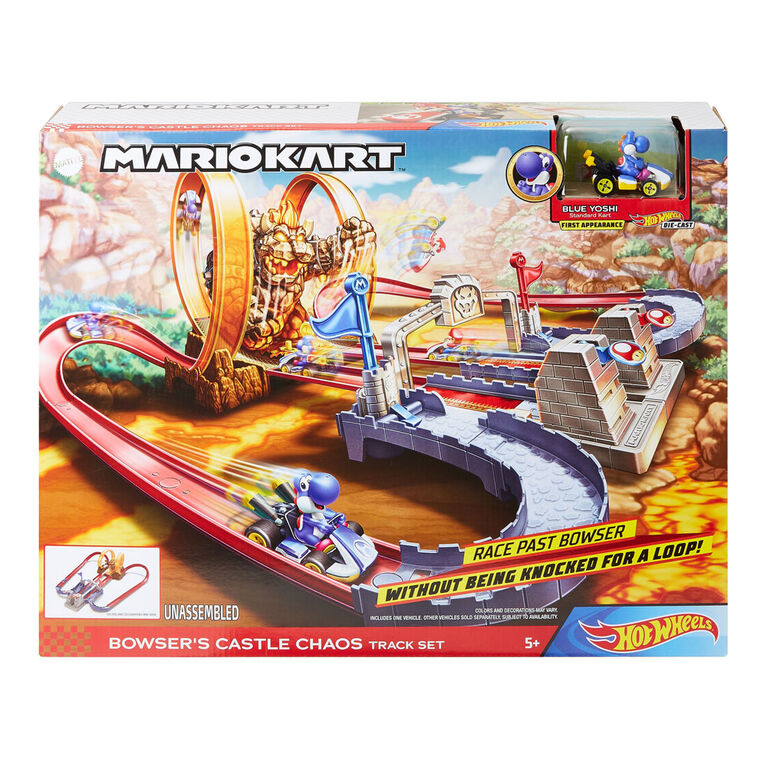 Hot Wheels - Mario Kart - Coffret Course Chaotique au Château de Bowser