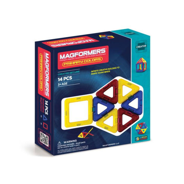 Magformers Primary Color 14 Pieces - English Edition