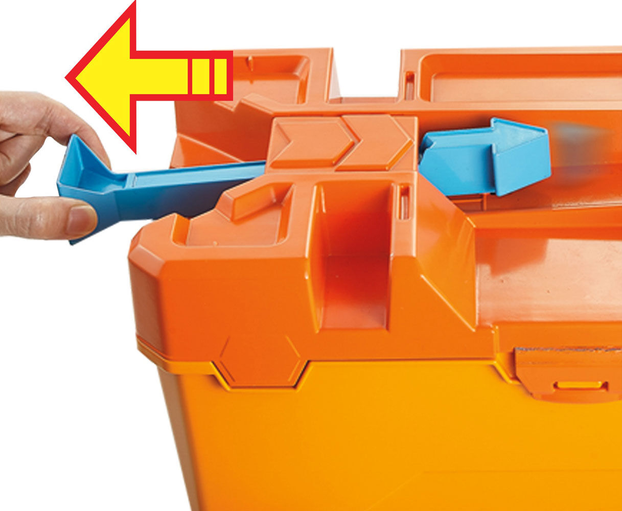 hot wheels track builder system barrel box