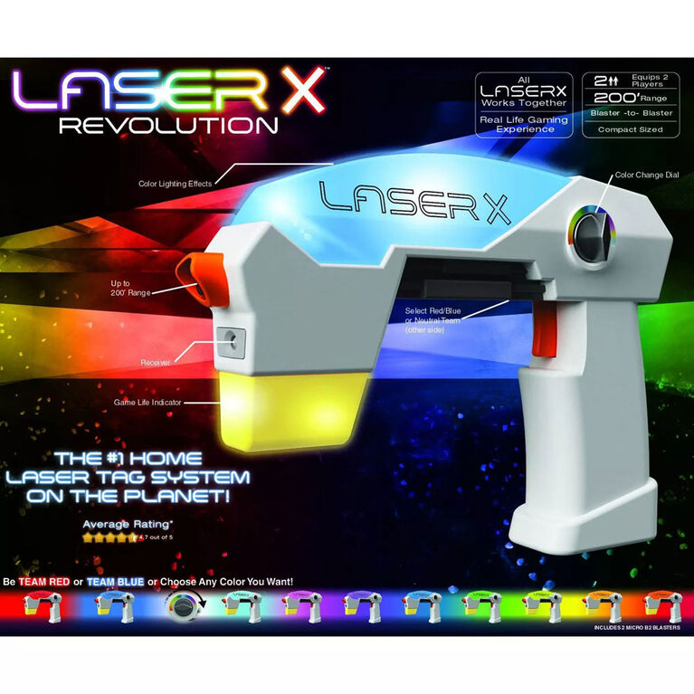  LaserX Micro B Blasters (2 Pack) : Toys & Games