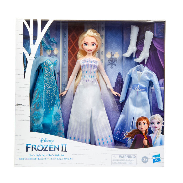 Poupee Reine Des Neiges II : Elsa Robe Princesse - Disney - Set Collection  Poupee Mannequin + 1 Carte offerte