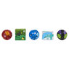Bakugan Geogan Brawler 5-Pack, Exclusive Hyenix and Talan Geogan and 3 Bakugan Collectible Action Figures