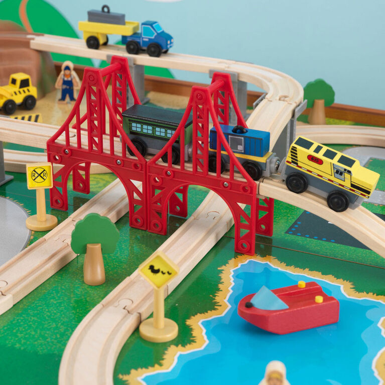 KidKraft - Ride Around Town Train Set & Table