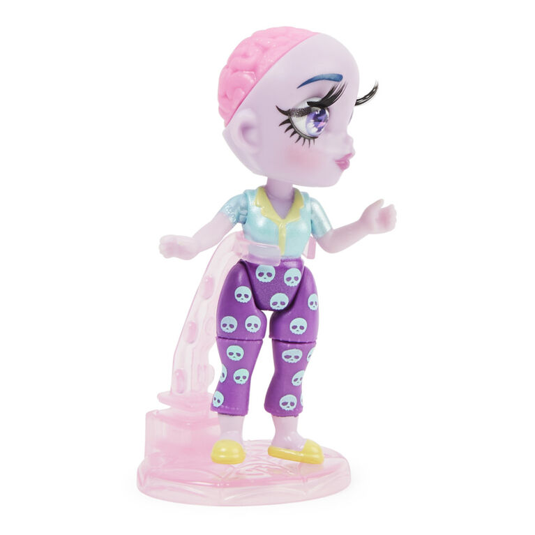 Zombaes Forever, Figurine surprise à collectionner avec accessoires pour poupées et cercueil (les styles peuvent varier), 8,9 cm