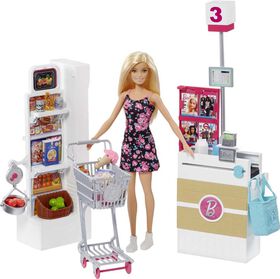 Barbie Supermarket Playset and Doll