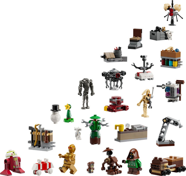 LEGO Star Wars Le Calendrier de l'Avent 2025, Ensemble-Cadeau, Jouets de Construction, Cadeau de Noël pour Enfants 75418