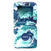 Hurley - Chaise longue gonflable 2 en 1, motif vagues bleues