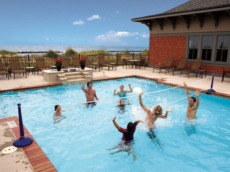Poolside Volleyball