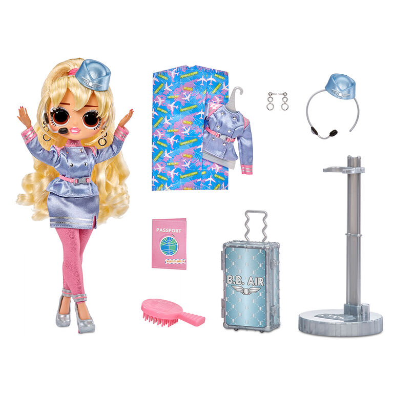 LOL Surprise OMG World Travel Fly Gurl Fashion Doll with 15 Surprises