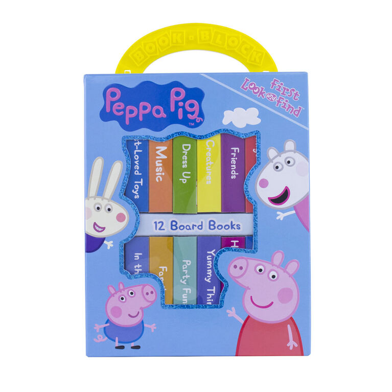 My First Library Board Book Block 12-Book Set Peppa Pig - English Edition