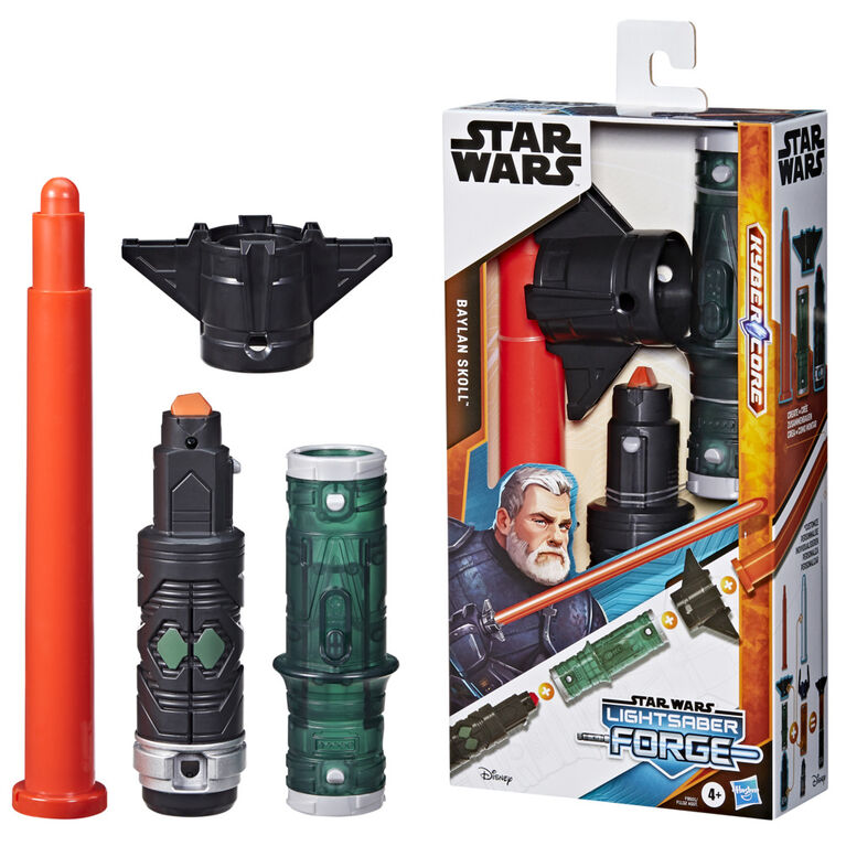 Star Wars Lightsaber Forge Kyber Core Baylan Skoll, Orange Customizable Lightsaber