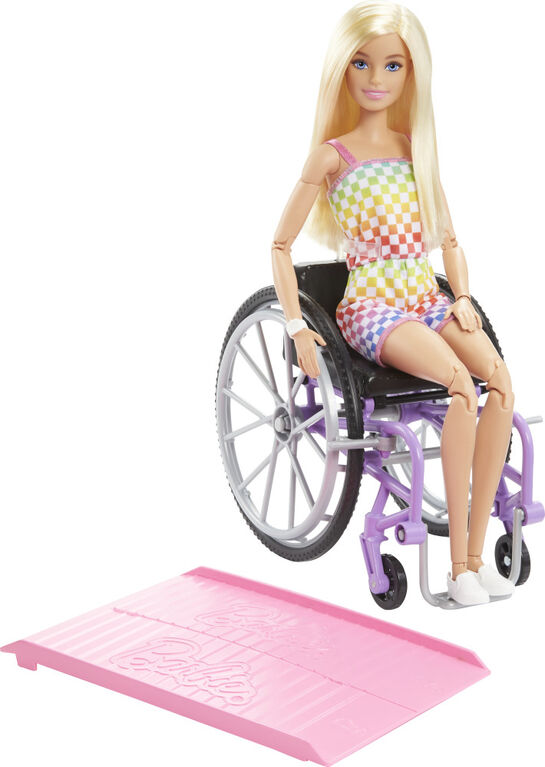 Barbie- Fashionistas- Poupée, fauteuil roulant et rampe