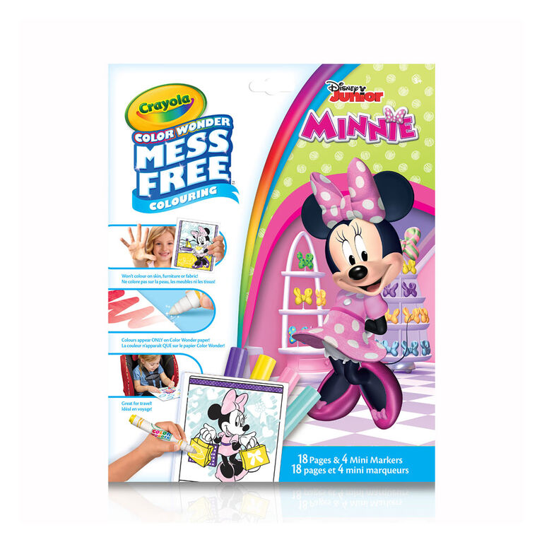 Crayola Mess-Free Color Wonder Pages & Mini Markers, Minnie Mouse ...