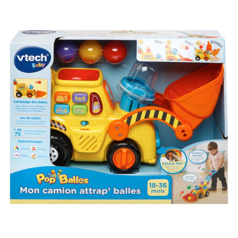 Pop-a-Balls Push & Pop Bulldozer - French Edition