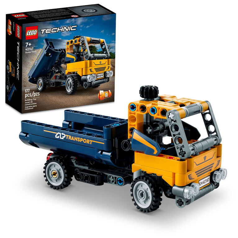 LEGO Technic Dump Truck 42147 Building Toy Set (177 Pieces)