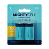 MightyCell 2 Pack C Alkaline Batteries