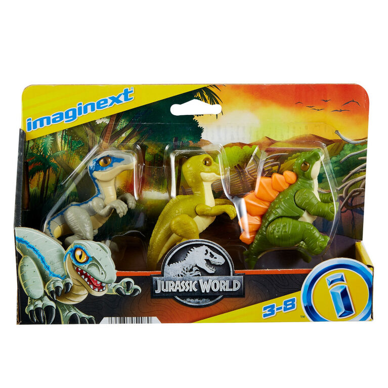 Imaginext - Jurassic World - Trio de dinosaures