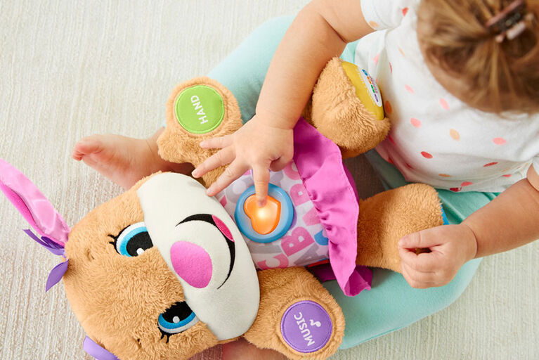 Fisher-Price Laugh & Learn Smart Stages Sis Musical Plush Toy for Infants and Toddlers