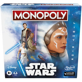 Monopoly : édition Star Wars Light Side, jeu de plateau Star Wars de Jedi, jeux pour la famille, pour 2 à 6 joueurs