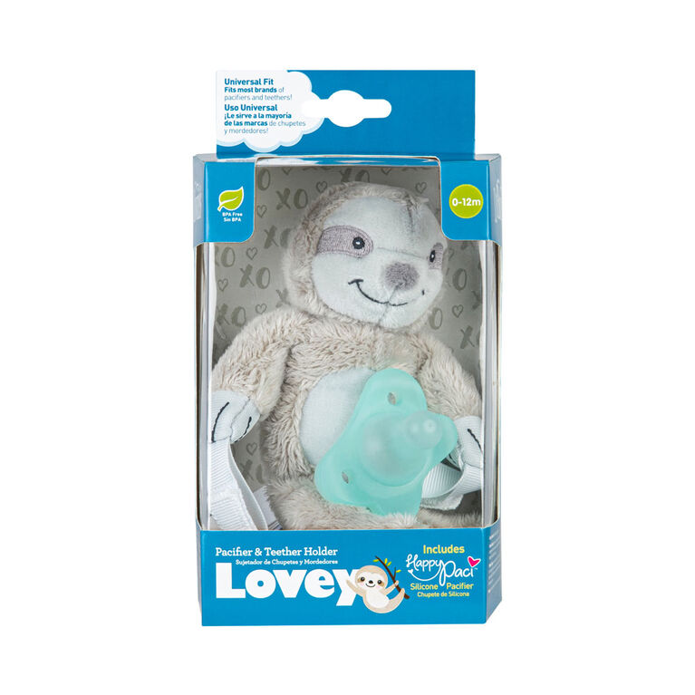 Dr. Brown'S Sloth Lovey Pacifier & Teether Holder