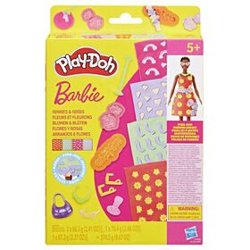 Play-Doh Barbie Fleurs et fleurons, recharges pour coffret de pâte à modeler
