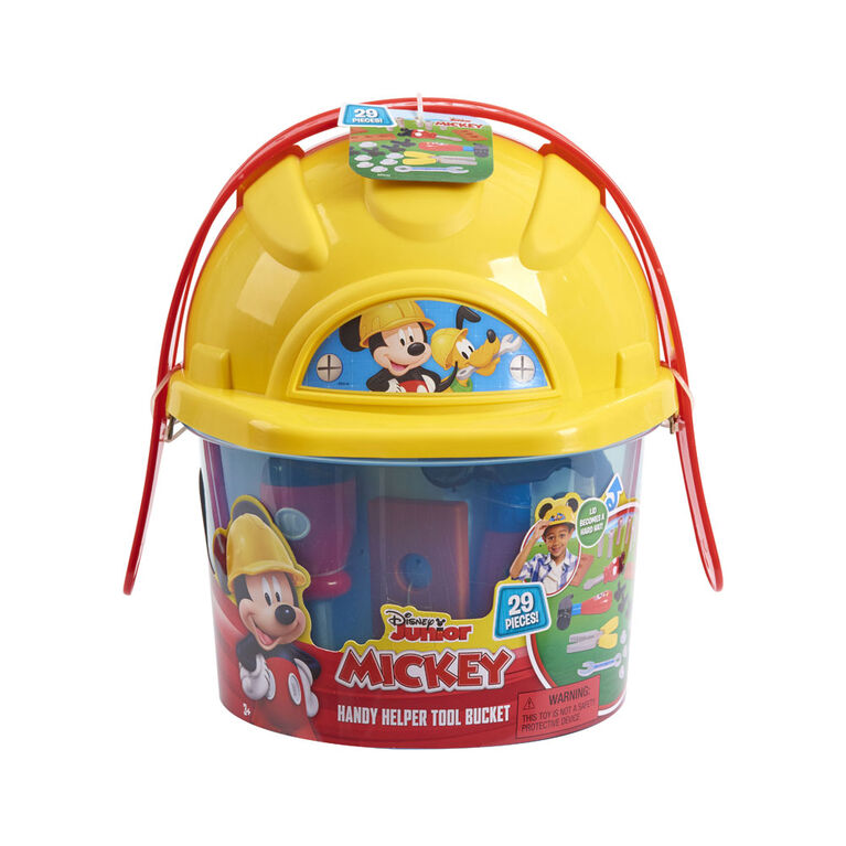 Disney Junior Mickey Mouse Handy Helper Tool Bucket, 25-pieces