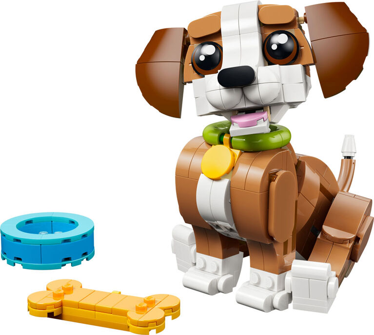 LEGO Creator 3 in 1 Cute Animals: Playful Puppy Dog Building Toy for Girls & Boys, Ages 8+ - 31382