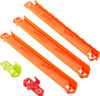 Coffret de pistes droites TrackCreator de HotWheels, 3pieds de pistes SpeedSnap et 2adaptateurs